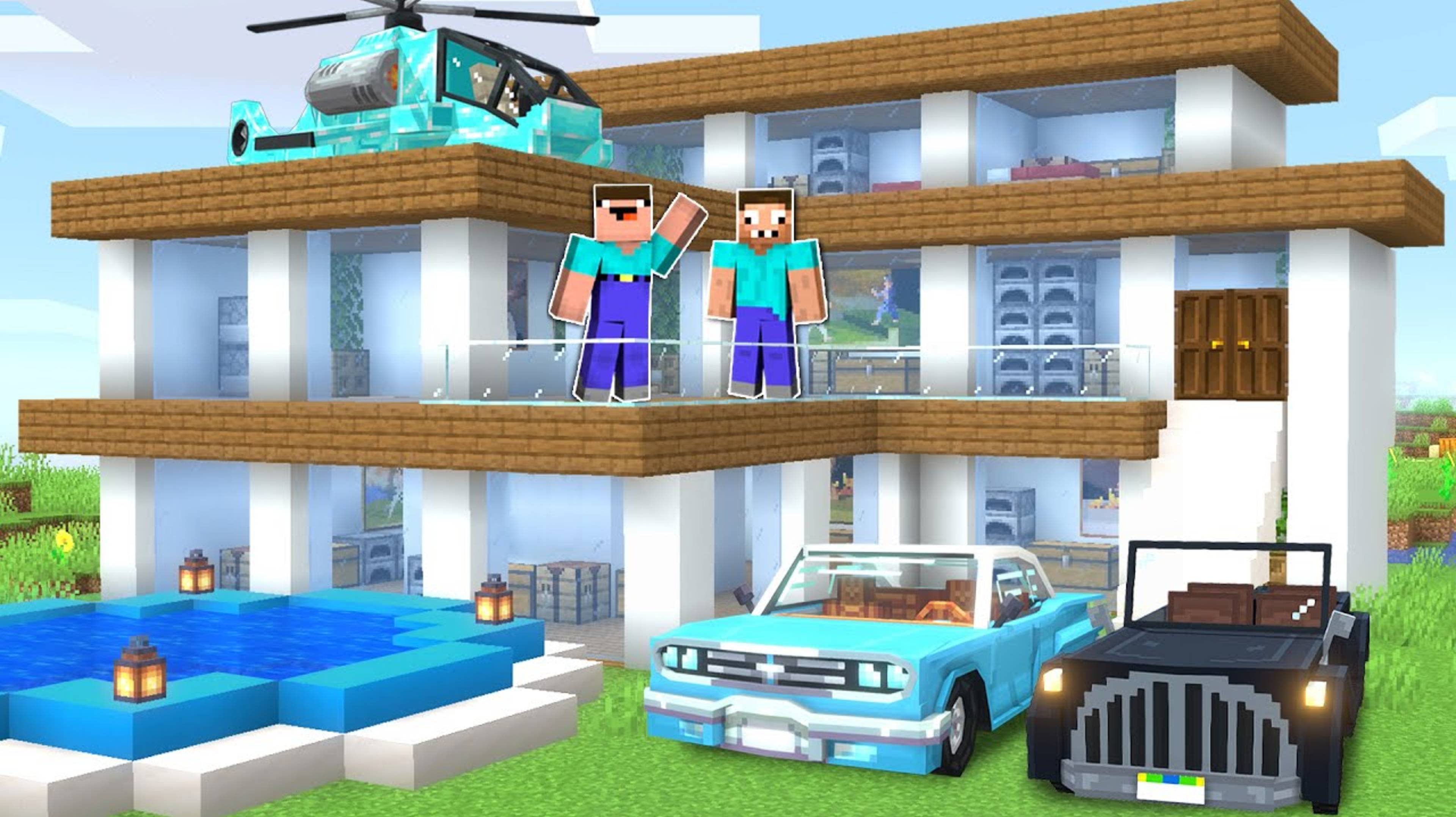 НУБ И ПРО ПРОНИКЛИ В ДОМ МИЛЛИОНЕРА В МАЙНКРАФТ _ НУБИК И ПРО ТРОЛЛИНГ ЛОВУШКА MINECRAFT