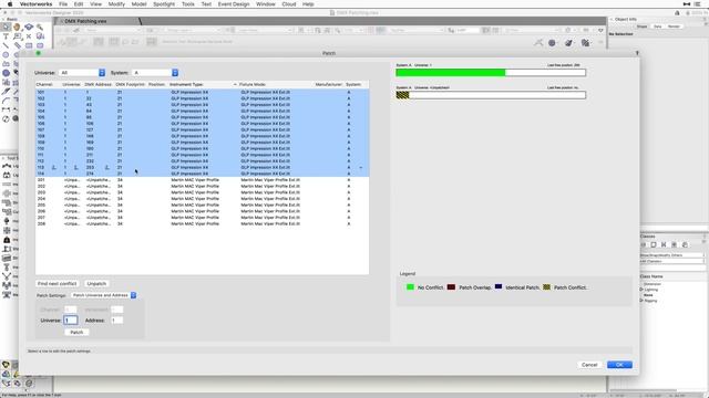 Vectorworks 2020   Dmx Patching