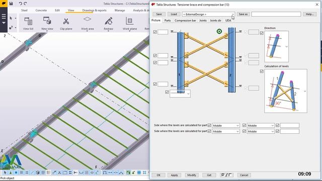 How to Create A Tapered Portal Frame in Tekla Structures part2