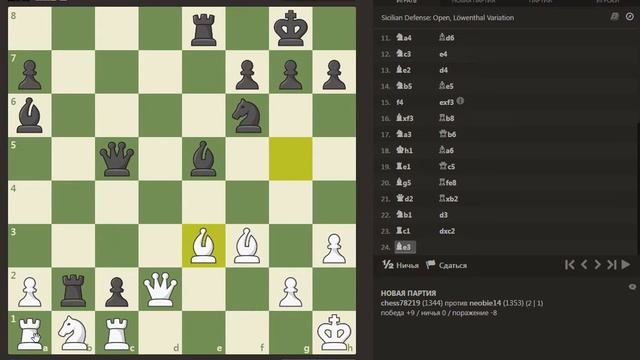 CHESS.COM – Chess78219 (1344) vs Neobie14 (1353) Bullet 2/1 2022-04-08