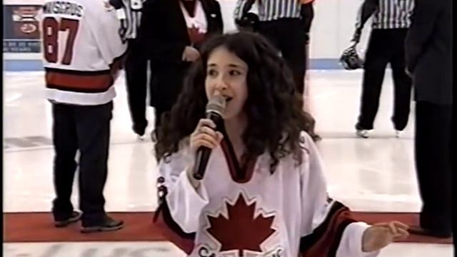 O Canada - Alexandra Cohen at the Montreal Juniors hockey game