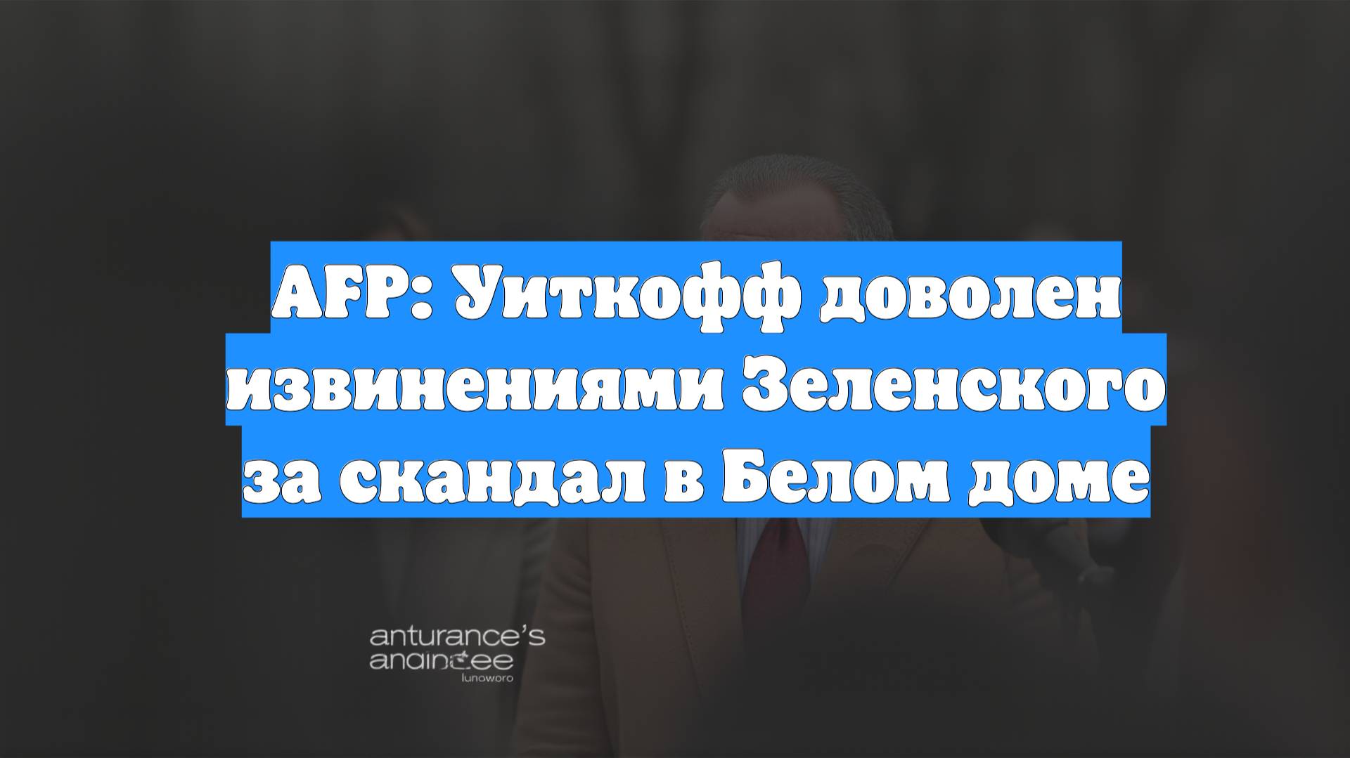 AFP: Уиткофф доволен извинениями Зеленского за скандал в Белом доме