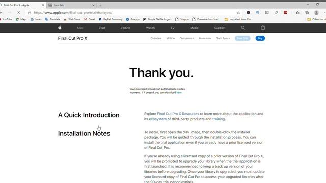 How to download Final cut pro X free Trial version for 90 days / 3 Month