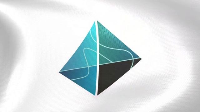 Flag Of Aurora (AOA) Logo Waving In The Wind - Crypto Flag Logo Animation