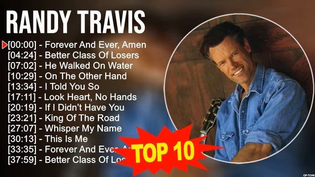 R a n d y T r a v i s Greatest Hits 💚 Top 200 Artists of All Time 💚 80s 90s Country Music