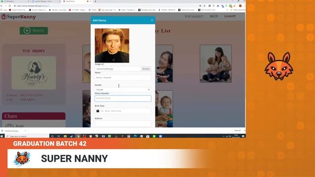 Hacktiv8 Batch 42 Final Project: SUPER NANNY