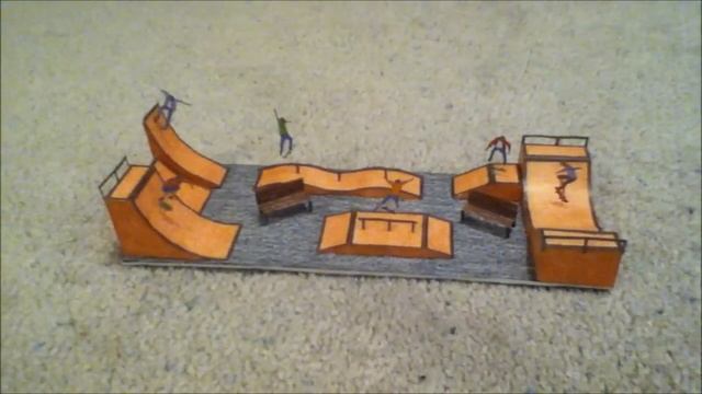 Paper Model of a Skateboard Park