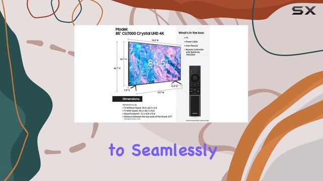 Immersive Entertainment Unveiled: Samsung 85-Inch Crystal UHD CU7000 Series 4K Smart TV Review