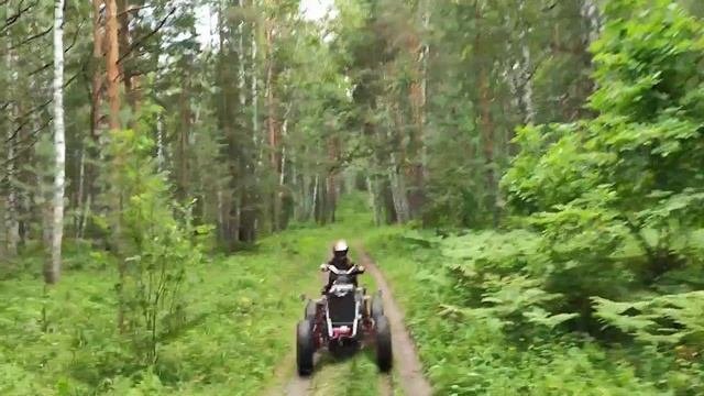 покатушки на 2х самодельных квадроциклах