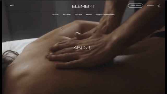 Element Spa - полный дизайн
