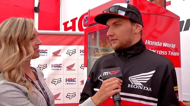 MXGP of France 2014 Pit Chat with Evgeny Bobryshev - Motocross