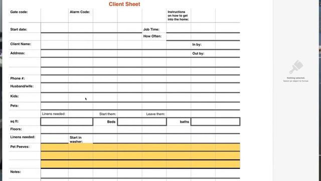 Job Sheet - The Smart Cleaner