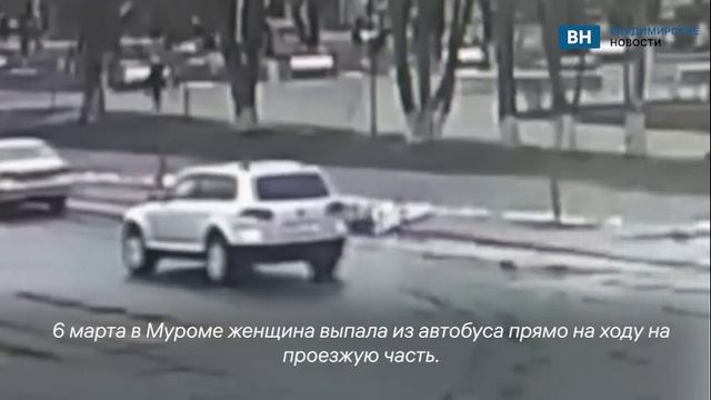 Во Владимирской области женщина выпала из автобуса на ходу