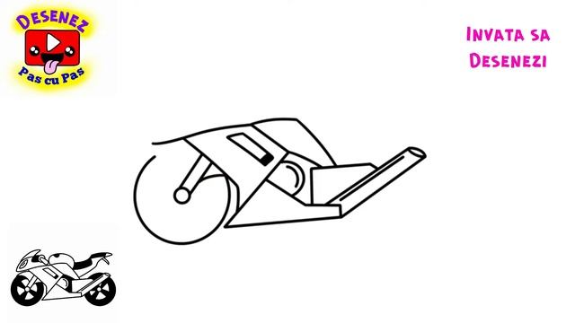 Desenez si Colorez o MOTOCICLETA - pt Incepatori de Desenat si Colorat🛵 HOW TO DRAW A MOTOR BIKE