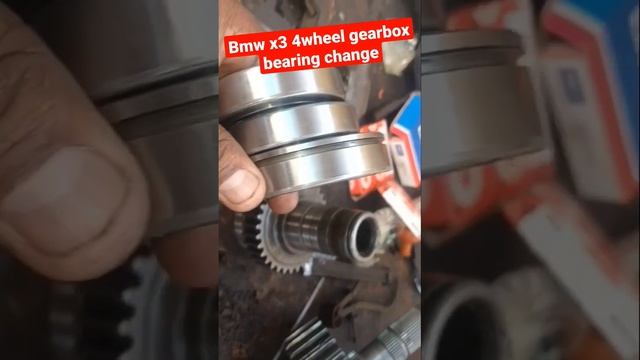 ||Bmw x3 Four wheel gearbox bearing change||#bmwmotorrad #carworkshop #gearbox #x3 #4by4 ||