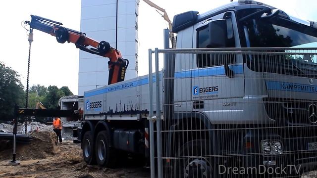 MERCEDES ACTROS PALFINGER KRANWAGEN BOHRGERÄT