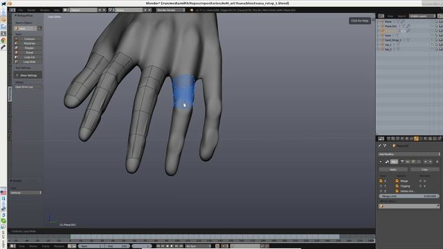 Blender Retopoflow Contours