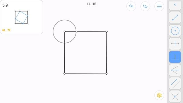 Euclidea 5.9 (Epsilon 9) Solution walkthrough