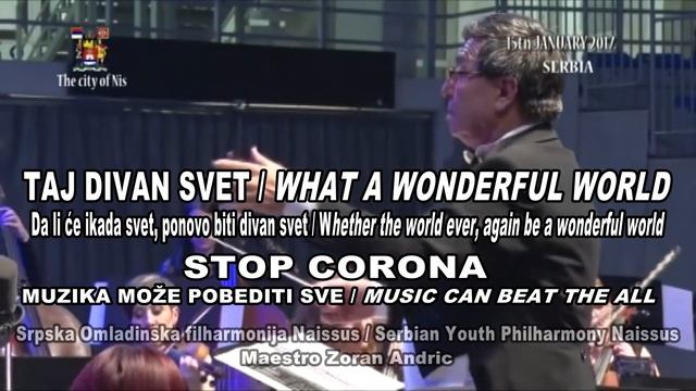 WONDERFUL WORLD -STOP CORONA,  Louis Armstrong for better world.