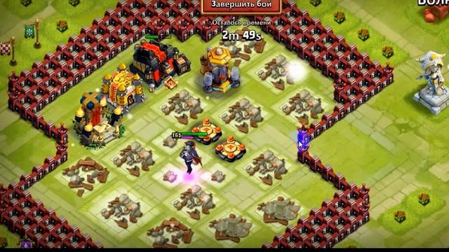 Битва замков (Castle clash) прохождение волны J-5 герой Влад Дракула