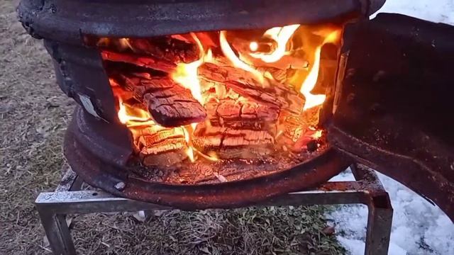 жарим картофель в казане