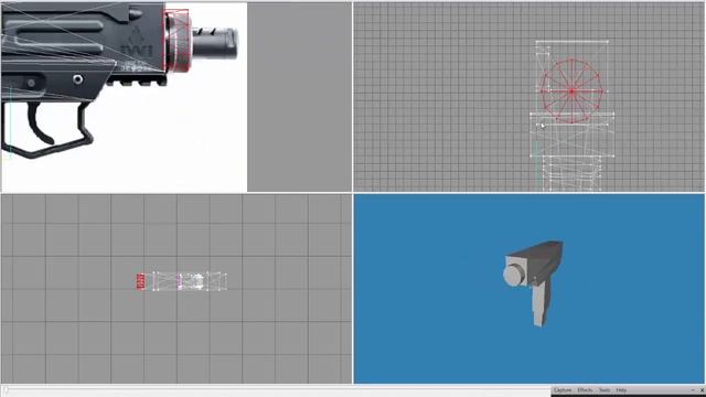 Mini UZI Speed Modelling - Milkshape 3D