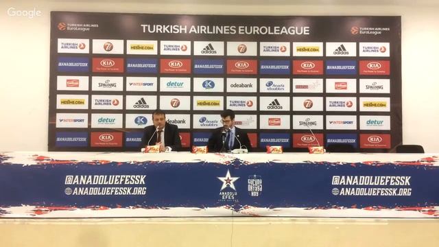 Anadolu Efes - Valencia Basket Basın Toplantısı