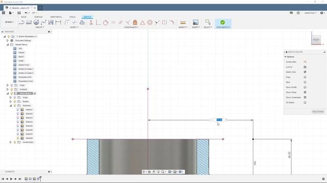 Intermediate Sketch Parameters