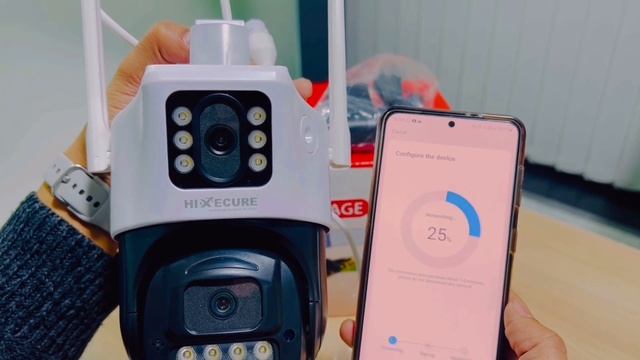 Hixecure Dual Lens WiFi Linkage Camera Unboxing | Configuration | Model No - HX-SD40T40L5-W 4MP