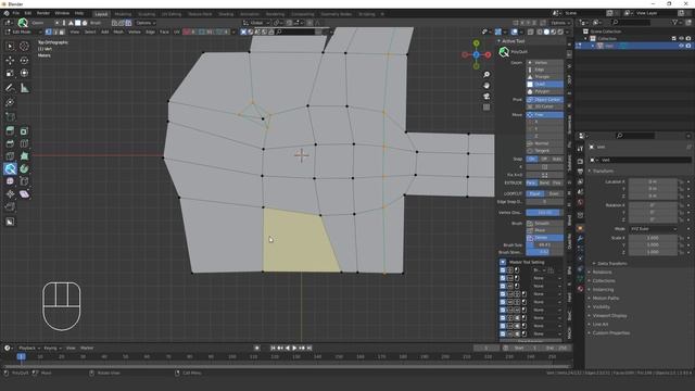 Quick Start Blender #Addon PolyQuilt(ポリキルト)