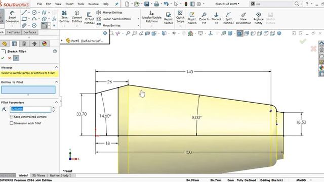 torch body design in solid works