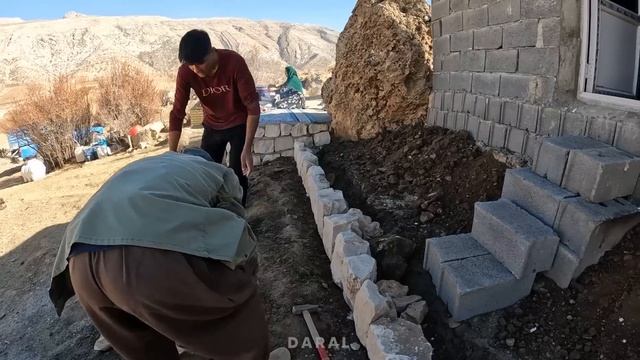 "Building a Grand Entrance: Amir and Family Construct a Platform and Plan to Add a Staircase!"