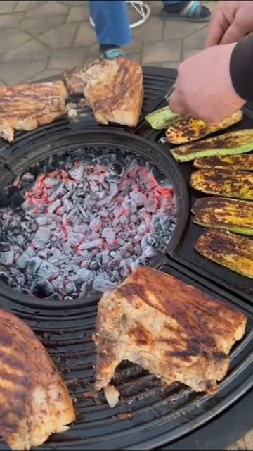Чугунная костровая чаша Manoli 700 мм. Жарим мясо, овощи. Ссылка в описании 👇👇👇