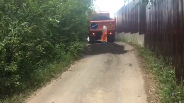 Ремонт дороги в Дикий карп