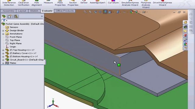 64  SOLIDWORKS Surface Design (  Insert Assembly )