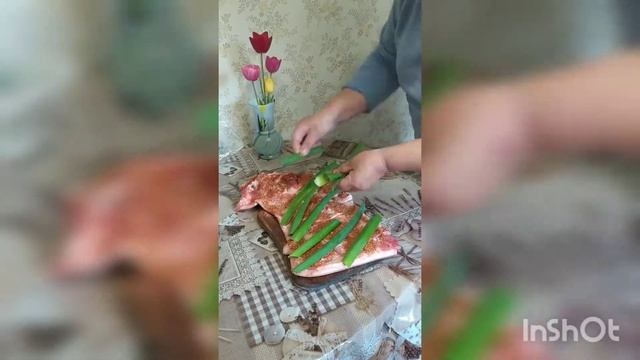 Рулет з сала зі спеціями @_mama8018 #сало #рулет #смачно
