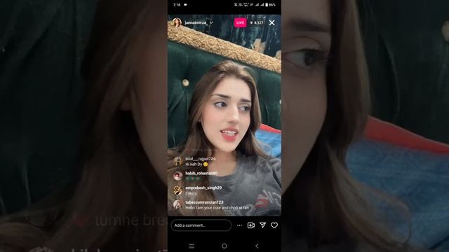 Jannat Mirza Live On Instagram 🔴 24 Feb 2023