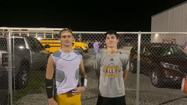 Valley’s George Arnett, Colt Buckle and Nolan Crabtree discuss win over Piketon