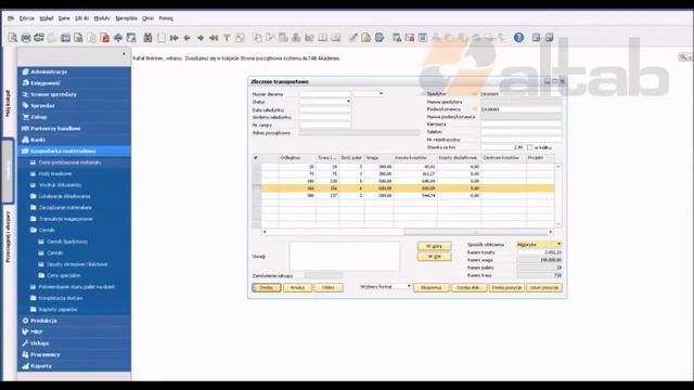 Zlecenia transportowe w SAP Business One
