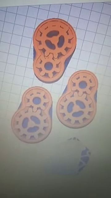 Kywoo 3d max. Printed gears spiner. Remix. #kywoo3d