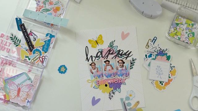 6x8 Birthday Layout Using Products from Citrus Twist Kits
