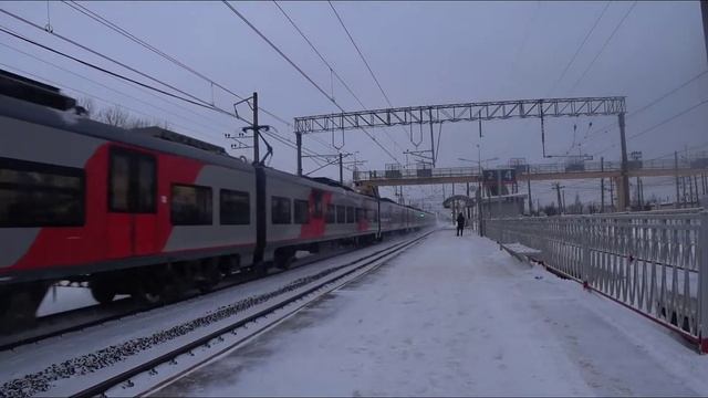 Микс поездов №49. О.п. Металлострой.