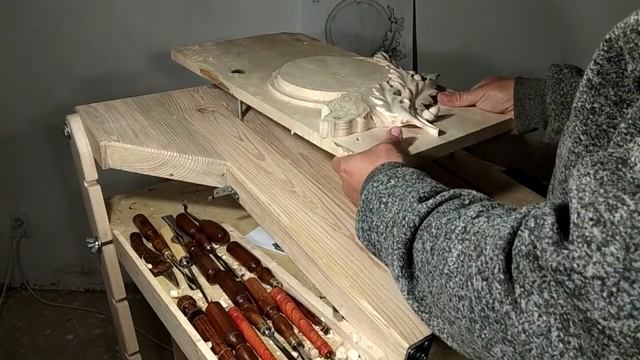 Woodcarving .Board for trophies.Медальон под трофеи.
