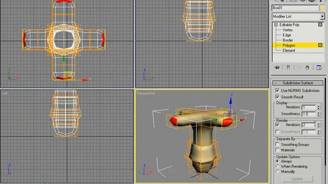 3D Buzz - 3Ds Max - Legacy Video Training: 03. Polygonal Modeling Tools - 06. Subdivision Surfaces