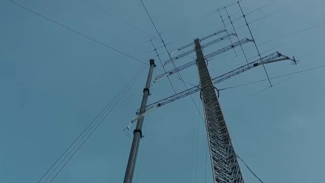 Монтаж КВ антены, где то в окрестностях Тарту. (Эстония)