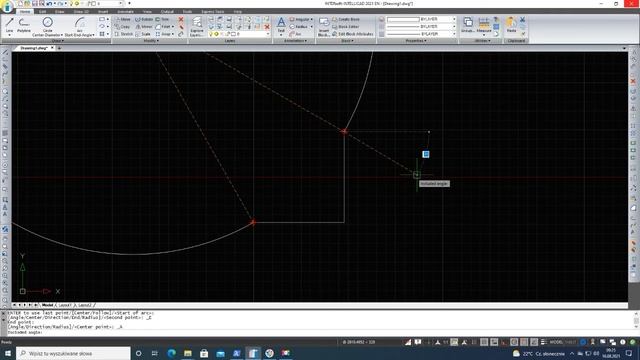 Arc Start   End   Angle