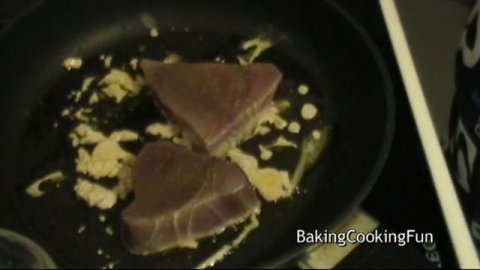 Tuna Steak in Dill Honey Sauce