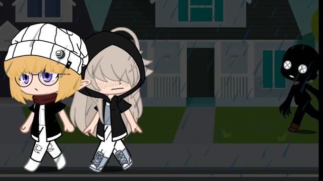 страшилка "тварь из леса" (gacha club)