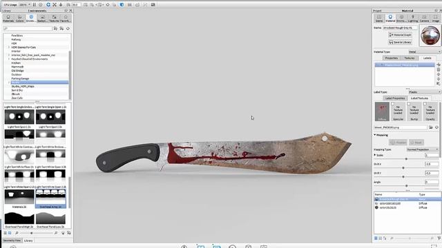 Keyshot - Part 2 - How To Create A Bloody Machete