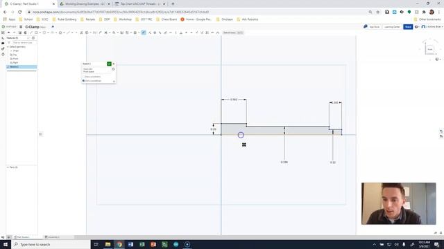 C-Clamp Pt 1 Thread Lesson and Creating the Screw